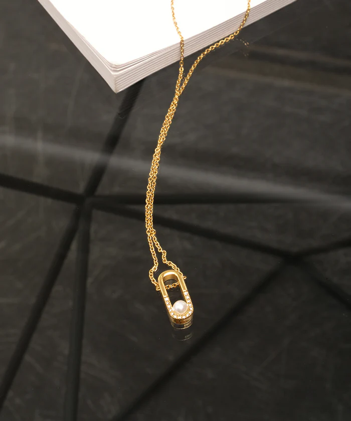 『 サージカルステンレス 』 ネックレス シルバー ゴールド 金属アレルギー パール 金アレ ストーン チェーンネックレス ロングネックレス アクセ アレルギー レディース ロング SUS316L SUS 316L ジュエリー 金 銀 女性 45 cm 華奢 ギフト 春 夏 HUG.U メール便 - Image 16