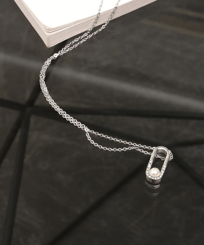 『 サージカルステンレス 』 ネックレス シルバー ゴールド 金属アレルギー パール 金アレ ストーン チェーンネックレス ロングネックレス アクセ アレルギー レディース ロング SUS316L SUS 316L ジュエリー 金 銀 女性 45 cm 華奢 ギフト 春 夏 HUG.U メール便 - Image 17