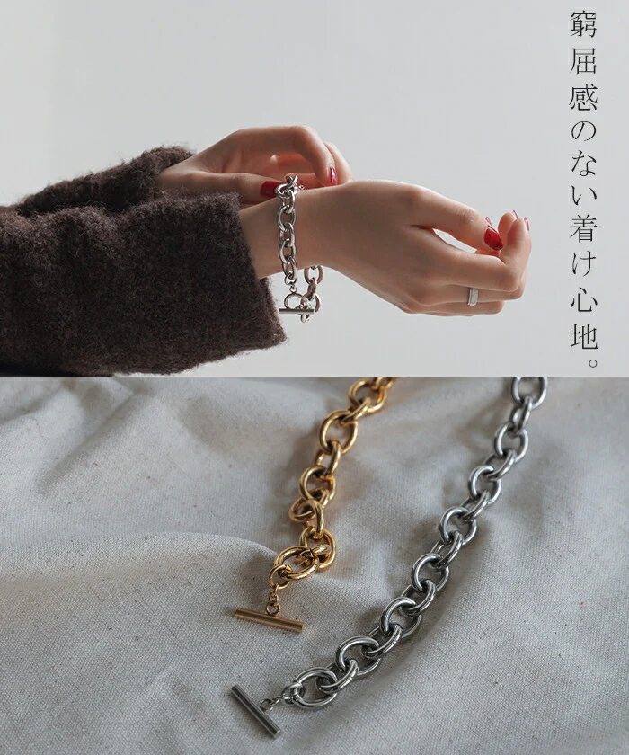 ブレスレット アクセサリー レディース シルバーブレスレット ゴールドブレスレット 普段使い おしゃれ チェーンブレスレット ブレス ゴールド シルバー メタル シンプル 簡単 大きめ 大きい きれいめ プレゼント ジュエリー 女性 金 銀 ギフト トレンド 春 夏 メール便 - Image 12