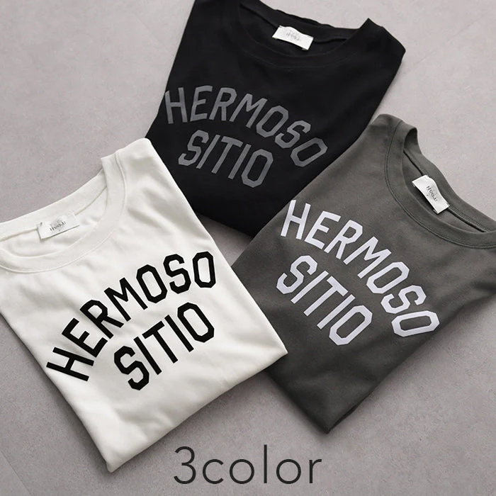 ロゴ ゆったり 「大人 お洒落 ロンT」 綿 レディース カットソー ロゴT ロゴティー 長袖 Tシャツ ロング チュニック ビッグ プリント ドルマン 大きいサイズ きれいめ 体型カバー シンプル お尻が隠れる 黒 白 春 夏 HUG.U メール便 - Image 127