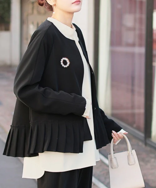 フォーマル 3点セット パンツ ジャケット ブラウス 体型カバー レディース シワになりにくい パンツスーツ スーツ セットアップ 入学式 卒業式 セレモニースーツ オケージョン 黒 ベージュ 春 夏 HUG.U - Image 12