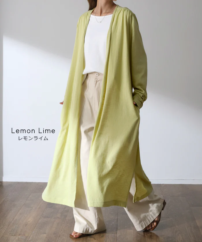 スラっと縦長『 UVカット 』カーデ カーディガン ■一部7月下旬入荷 ロングカーディガン レディース 紫外線対策 ロングカーデ アウトドア ロング 長袖 ライトアウター ナチュラル スラブ 羽織 透け シアー サマーニット きれいめ 体型カバー 大きいサイズ 春 夏 HUG.U - Image 17
