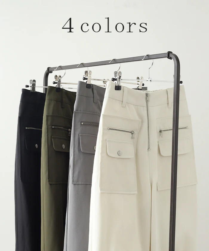 【特別価格】 高 デ ザ イ ン 性「パラシュート パンツ」 裾2way ボトムス ジョガー ワイド ワイドパンツ ロング ゴム カーゴパンツ サーカスパンツ タックパンツ ジョガーパンツ カーブパンツ カーゴ ズボン 体型カバー 2way 大きいサイズ ブラック 春 夏 HUG.U - Image 9