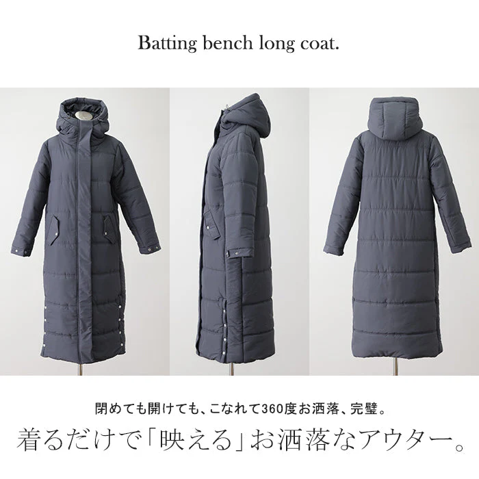 『 極み 』 ロング アウター レディース 中綿 コート 暖か ダウン フェイクダウン ベンチコート スタンドカラー フード ダウンコート ロングコート 大きいサイズ 体型カバー ハイネック スタンドネック 防寒 ロングダウン 黒 春 冬 HUG.U - Image 29