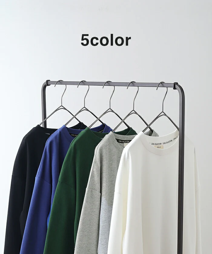 『 拘り。』 ドロスト ロンT レディース ロゴ カットソー ティーシャツ 無地 長袖 Tシャツ ロング チュニック ビッグ ロゴT 大きいサイズ 変形シルエット シャーリング きれいめ ゆる トップス 長い 体型カバー 大人 お洒落 グリーン 白 春 夏 HUG.U メール便 - Image 29