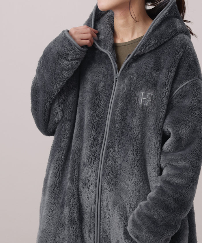 包まれ “ ふわっ 着る毛布 ” ルームウエア パジャマ 部屋着 ボア ワンピース ロング レディース ロングワンピース ロングワンピ パーカー パーカーワンピ 起毛 長袖 ルームウェア ワンマイルウエア ぽわん袖 体型カバー 大きいサイズ 春 夏 HUG.U - Image 47