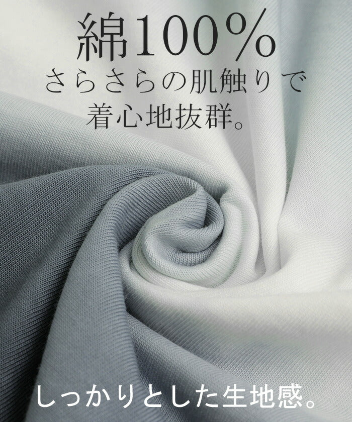 ロンT グラデーション トップス 綿100 レディース 長袖 Tシャツ カットソー ロング ティーシャツ チュニック ビッグ ルーズ 大きいサイズ きれいめ ドルマン グラデ Uネック 長い 体型カバー 大人 お洒落 お尻が隠れる グリーン 黒 青 春 夏 HUG.U メール便 - Image 6