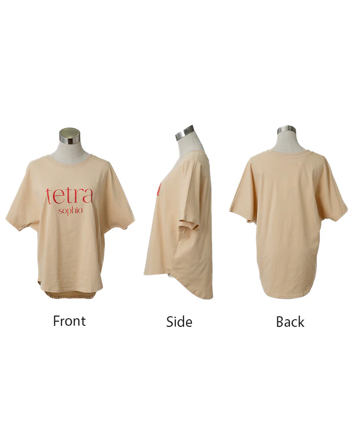 【夏セール】 ロゴ Tシャツ ロンT レディース トップス 半袖 長袖 プリント カットソー ロング ティーシャツ チュニック ビッグ プラスサイズ クルーネック 長い ドルマン ドルマンスリーブ ゆったり 無地 体型カバー お尻が隠れる 大きいサイズ おしゃれ 白 黒 秋 冬 HUG.U - Image 24