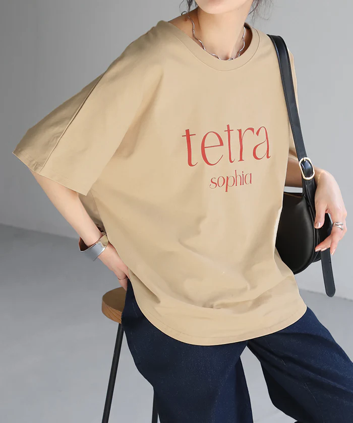 【夏セール】 ロゴ Tシャツ ロンT レディース トップス 半袖 長袖 プリント カットソー ロング ティーシャツ チュニック ビッグ プラスサイズ クルーネック 長い ドルマン ドルマンスリーブ ゆったり 無地 体型カバー お尻が隠れる 大きいサイズ おしゃれ 白 黒 秋 冬 HUG.U - Image 29