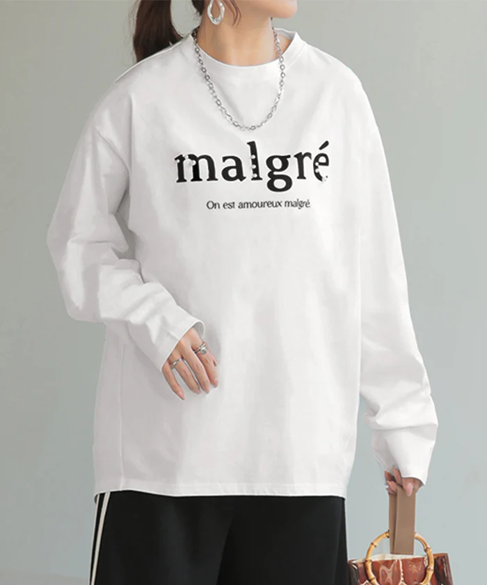 ロゴ Tシャツ ロンT レディース トップス 半袖 長袖 プリント カットソー ロング ティーシャツ チュニック ビッグ プラスサイズ クルーネック 長い ドルマン ドルマンスリーブ ゆったり 無地 体型カバー お尻が隠れる 大きいサイズ おしゃれ 白 黒 秋 冬 HUG.U - Image 31