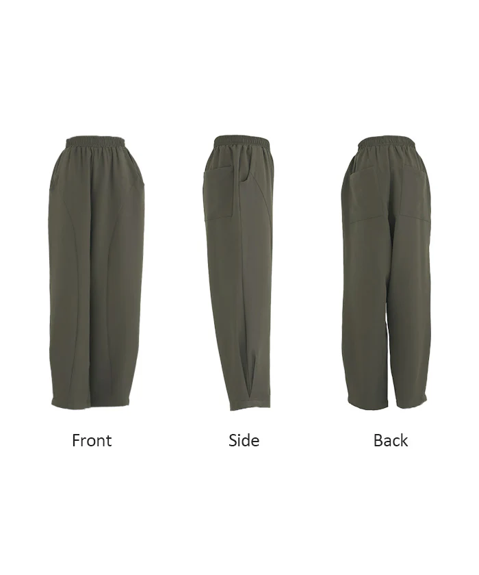 パンツ ワイド カーブパンツ レディース ■一部7月中旬入荷 タック タックパンツ テーパード ワイドパンツ ロング ロングパンツ 体型カバー ボトムス ボトム ストレート ズボン ゆったり コクーン ハイウエスト ストレッチ 美脚 大きいサイズ 黒 カーキ 春 夏 HUG.U - Image 23