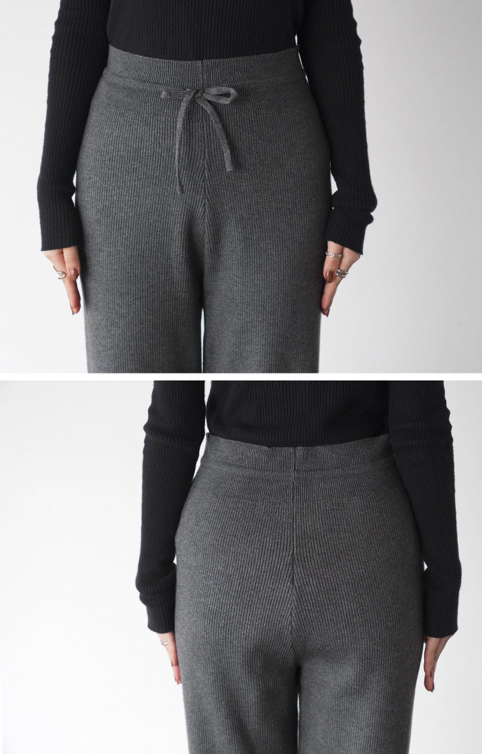 パンツ ニット レディース ボトムス ストレッチ 無地 ロング ロングパンツ マタニティ フレア 産前産後兼用 ワイド ワイドパンツ ハイウエスト 軽量 ズボン 妊婦 ヨガパンツ ボトム 大きいサイズ 体型カバー 黒 グレー 春 夏 ゆったり HUG.U - Image 22
