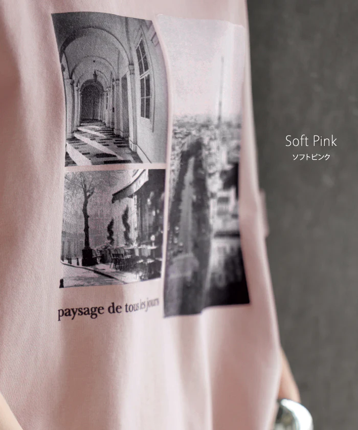 Tシャツ ロゴ 接触冷感 ＵＶカット トップス レディース 半袖 プリント カットソー ロング ティーシャツ フォトT チュニック ビッグ プラスサイズ クルーネック 長い ドルマン ゆったり 無地 体型カバー お尻が隠れる 大きいサイズ 白 黒 春 夏 HUG.U メール便 - Image 17