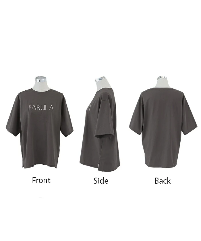 アウトレット Tシャツ ロゴ 接触冷感 ＵＶカット トップス レディース 半袖 プリント カットソー ロング ティーシャツ チュニック ビッグ プラスサイズ クルーネック 長い ドルマン ゆったり 無地 体型カバー お尻が隠れる 大きいサイズ 白 黒 春 夏 HUG.U メール便 - Image 18