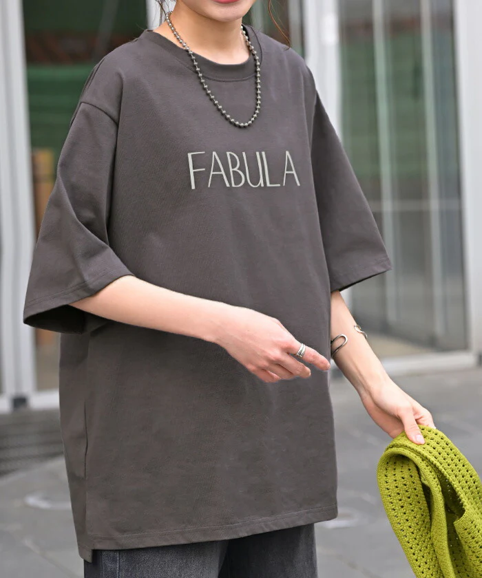 アウトレット Tシャツ ロゴ 接触冷感 ＵＶカット トップス レディース 半袖 プリント カットソー ロング ティーシャツ チュニック ビッグ プラスサイズ クルーネック 長い ドルマン ゆったり 無地 体型カバー お尻が隠れる 大きいサイズ 白 黒 春 夏 HUG.U メール便 - Image 28
