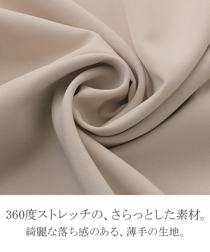 シャツ レディース ノーカラー トップス ストレッチ バンドカラー ブラウス ロング ロングシャツ チュニック スリット 長袖 無地 羽織 ライトアウター きれいめ すっきり オーバーサイズ 大きいサイズ 体型カバー お尻が隠れる 黒 白 春 夏 HUG.U メール便 - Image 15