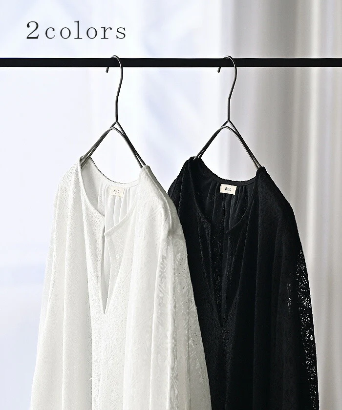 ワンピース 総 レース ロング 長袖 ワンピ 花柄 ダイヤ 透かし編み 透け レディース キーネック 別売り セットアップ 可能 ロングワンピース 裏地 長袖 マキシ マキシワンピース ワンピ ロングワンピ 体型カバー 大きいサイズ無地 黒 白 春 夏 HUG.U - Image 10