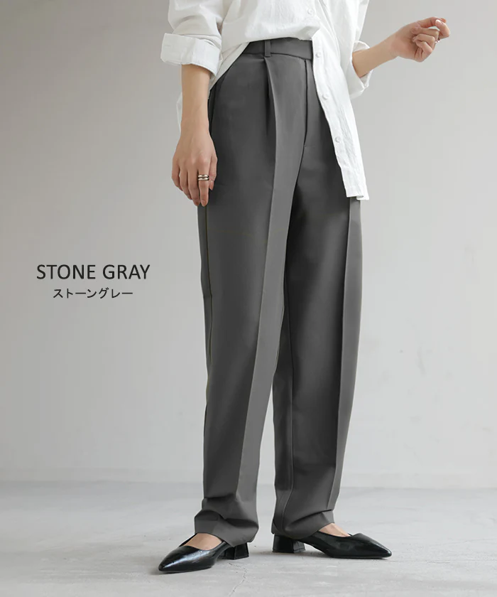 パンツ テーパード レディース ■一部7月下旬入荷 ロング ロングパンツ テーパードパンツ ボトムス ボトム ズボン ストレッチ シワになりにくい 洗濯機 可能 通勤 美脚 体型カバー 大きいサイズ 高身長 低身長 黒 グレー 秋 冬 HUG.U - Image 17