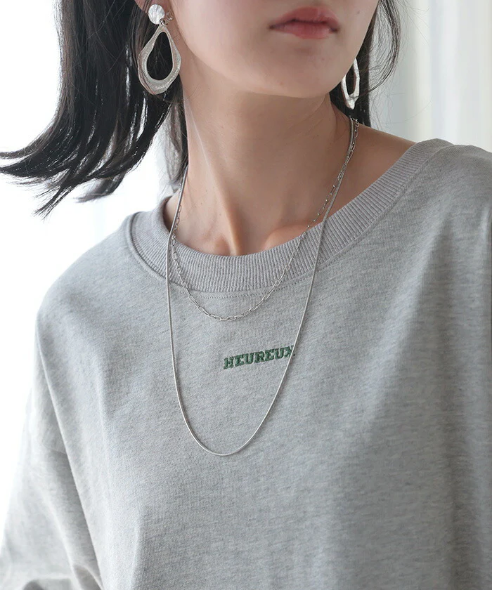Tシャツ ロゴ 綿100 トップス レディース ■一部7月中旬入荷 メンズ 半袖 カットソー ロング ティーシャツ チュニック クルーネック ドルマン ドルマンスリーブ ヘビーオンス 厚手 ゆったり 無地 体型カバー お尻が隠れる 大きいサイズ おしゃれ 白 黒 春 夏 HUG.U メール便 - Image 13