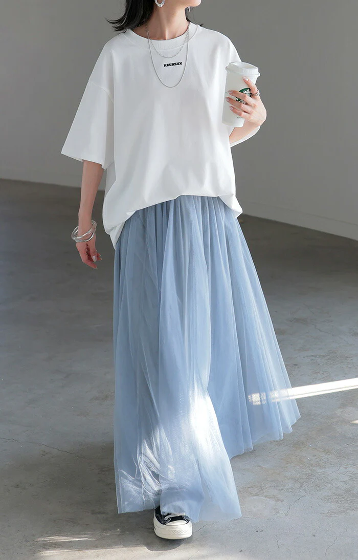 Tシャツ ロゴ 綿100 トップス レディース ■一部7月中旬入荷 メンズ 半袖 カットソー ロング ティーシャツ チュニック クルーネック ドルマン ドルマンスリーブ ヘビーオンス 厚手 ゆったり 無地 体型カバー お尻が隠れる 大きいサイズ おしゃれ 白 黒 春 夏 HUG.U メール便 - Image 9