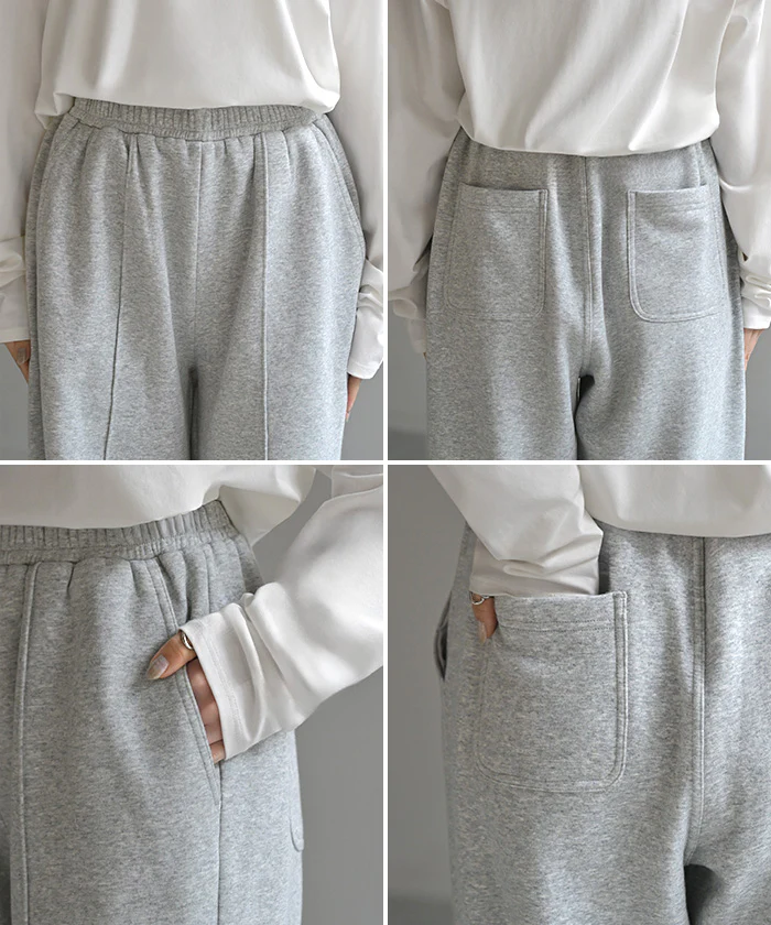 パンツ " 特暖 " 裏シャギー ストレート ロング レディース ボトムス 選べる 2丈 ワイド ボトム 裏起毛パンツ ハイウエスト ズボン ずぼん ロングパンツ ウエストゴム ワイドパンツ ストレッチ 無地 ポケット 防寒 大きいサイズ 体型カバー 黒 秋 冬 HUG.U - Image 22