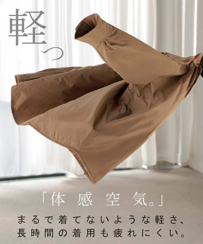 アウター ジャケット 中綿 撥水 レディース トップス シャツジャケット コート ブルゾン オーバー ミリタリー あったか あったかアウター 軽量 羽織 保温 レイヤード オーバーサイズ 大きいサイズ 体型カバー 暖かい お尻が隠れる 黒 グレー 秋 冬 HUG.U - Image 4