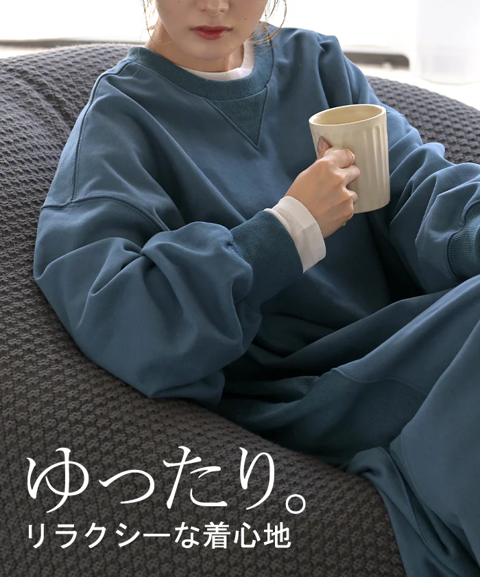 ワンピース スウェット お手入れ簡単 ロング 選べる 2丈 ワンピ レディース ロングワンピース スエット トレーナー Aライン マキシワンピース ロングワンピ ボリュームスリーブ リブ 長袖 ストレッチ 体型カバー 大きいサイズ無地 黒 グレー 秋 冬 HUG.U - Image 20