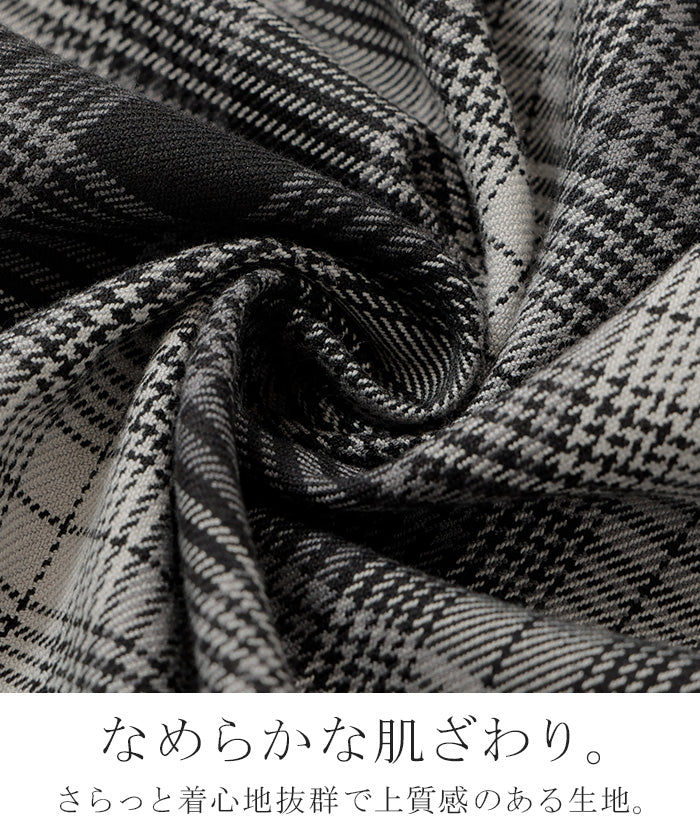 シャケット シャツ ジャケット チェックシャツ レディース トップス ロング ロングシャツ アウター チュニック 長袖 チェック 柄 羽織 ライトアウター きれいめ ゆったり オーバーサイズ 大きいサイズ 体型カバー お尻が隠れる メンズライク 黒 秋 冬 HUG.U - Image 22