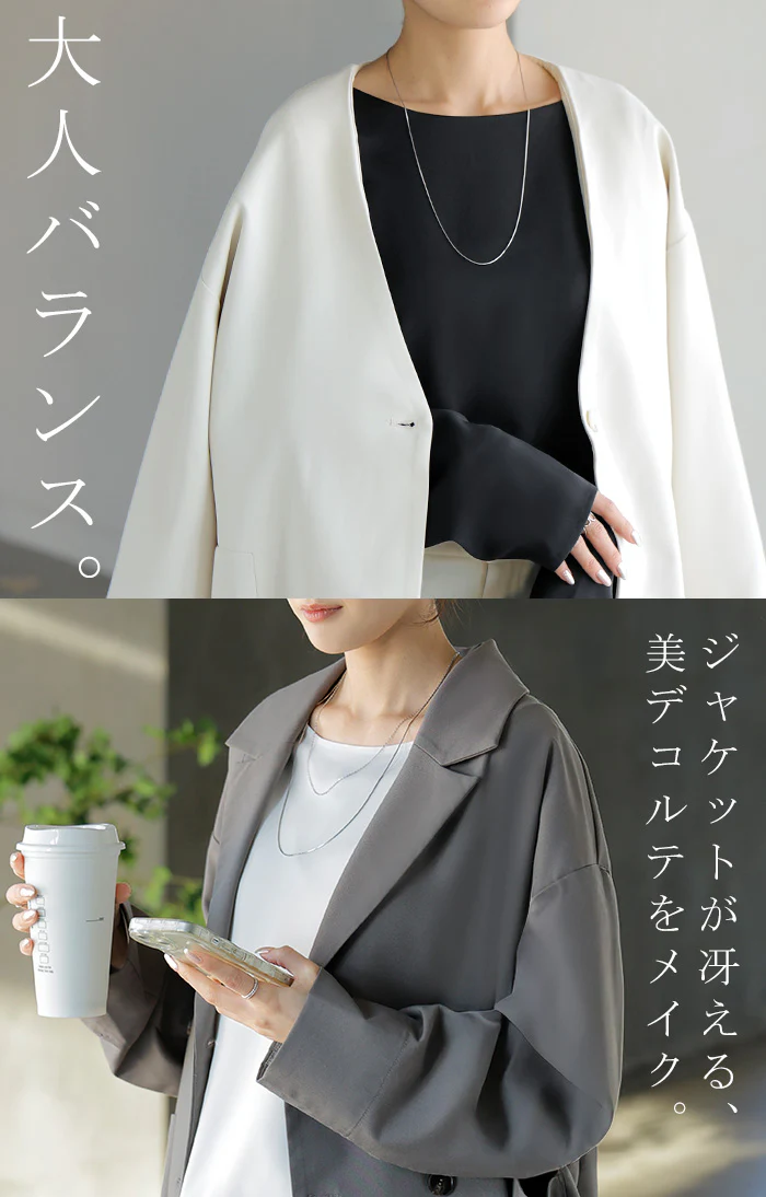 2026SS新作 ブラウス ロンT シワになりにくい トップス ロング シャツ ノーカラー ロングシャツ チュニック クルーネック 長袖 無地 イージーケア きれいめ フォーマル オフィス 入学式 ゆったり 大きいサイズ 体型カバー お尻が隠れる 黒 白 春 夏 HUG.U - Image 13