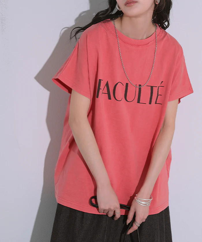2026SS新作 Tシャツ ロゴT 綿100% レディース トップス カットソー ロング ヴィンテージ風 半袖 コットン ロゴTシャツ クルーネック ウォッシュ加工 お尻が隠れる 体型カバー 古着風 ユーズド感 ドロップショルダー ゆったり 大きいサイズ ブラック グレー 春 夏 HUG.U メール便 - Image 30