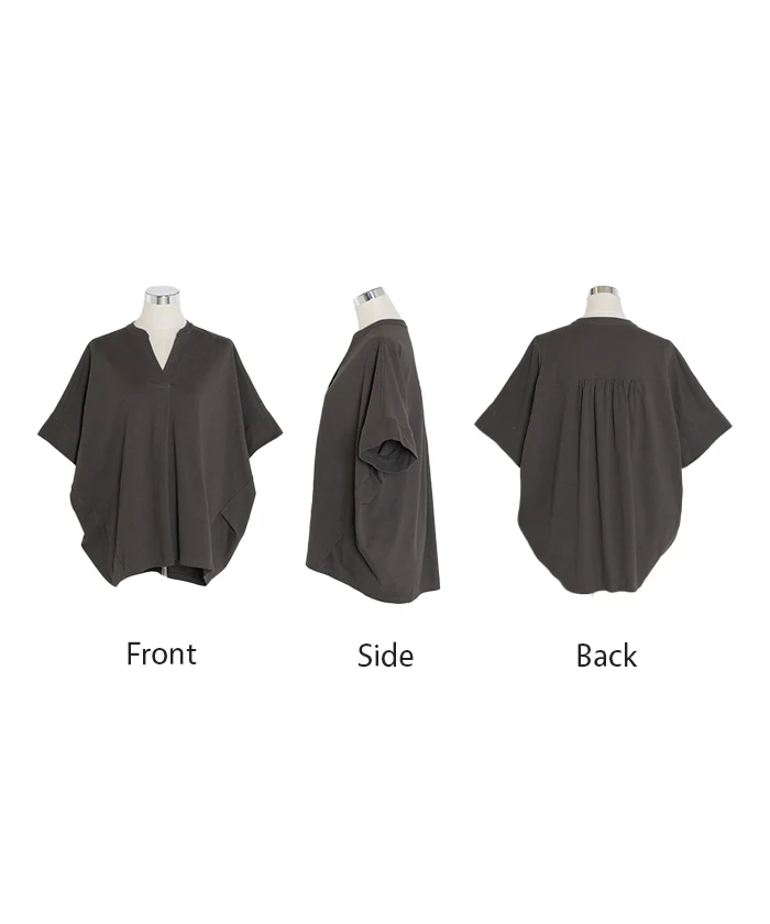 【夏セール】 2026SS新作 トップス スキッパー レディース Tシャツ ロング 綿 カットソー ティーシャツ チュニック ビッグ プラスサイズ Vネック 通気性 ストレッチ 天然ヘンプ混 長い 半袖 ゆったり 無地 体型カバー お尻が隠れる 大きいサイズ おしゃれ 白 グレー 春 夏 HUG.U - Image 23