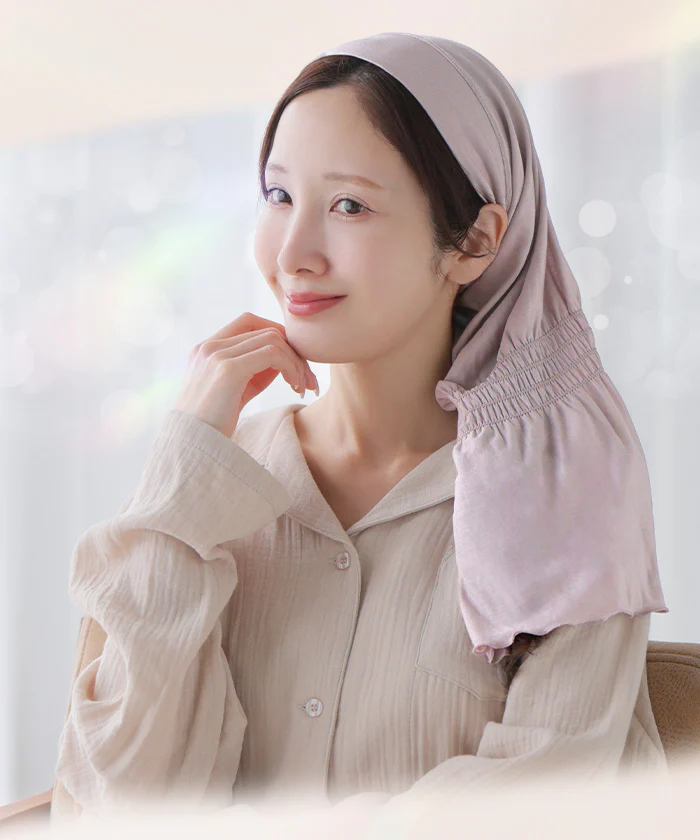 2026SS新作 ナイトキャップ 「朝まで脱げにくい。」 天然シルク100％ シルク 100% ヘアケアキャップ ロング ヘアケア ナイト キャップ 筒 筒状 ロングヘア ミディアムヘア ショートヘア シルクキャップ 髪 レディース 睡眠 就寝用 保湿 摩擦 シルク100 春 夏 HUG.U メール便 - Image 6