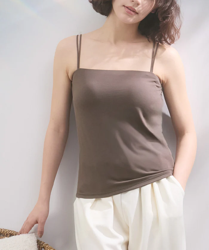 ブラトップ カップ付き カップ付きブラ カップ付きブラジャー ブラジャー ブラ カップ付きキャミソール カップ付きキャミ インナー 2WAY キャミ 大きいサイズ レディース トップス ノンワイヤー M L XL ブラック 黒 楽 涼しい 快適 ホールド力 春 夏 ESLIA エスリア - Image 32