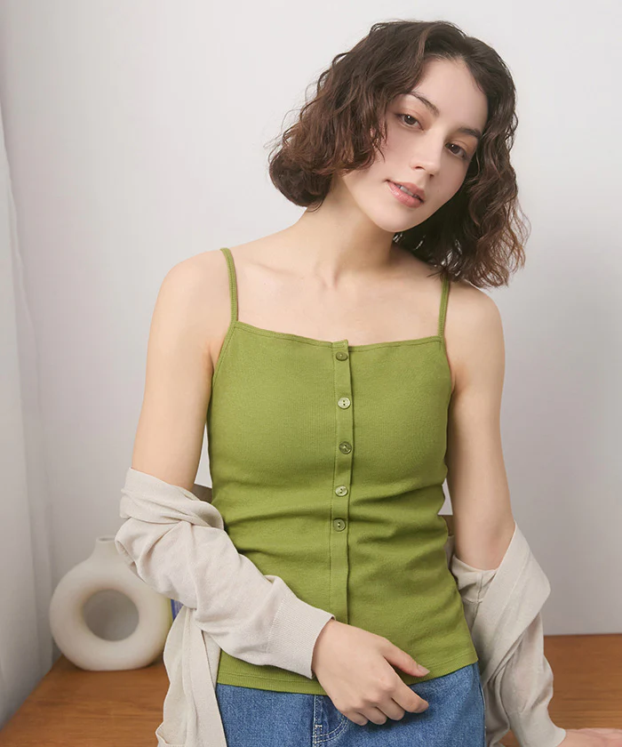 ブラトップ カップ付き カップ付きブラ カップ付きブラジャー ブラジャー ブラ カップ付きキャミソール カップ付きキャミ インナー 2WAY キャミ 大きいサイズ ノンワイヤー M L ベージュ ブラック ブラウン 黒 楽 涼しい 快適 ホールド力 春 夏 ESLIA エスリア - Image 29