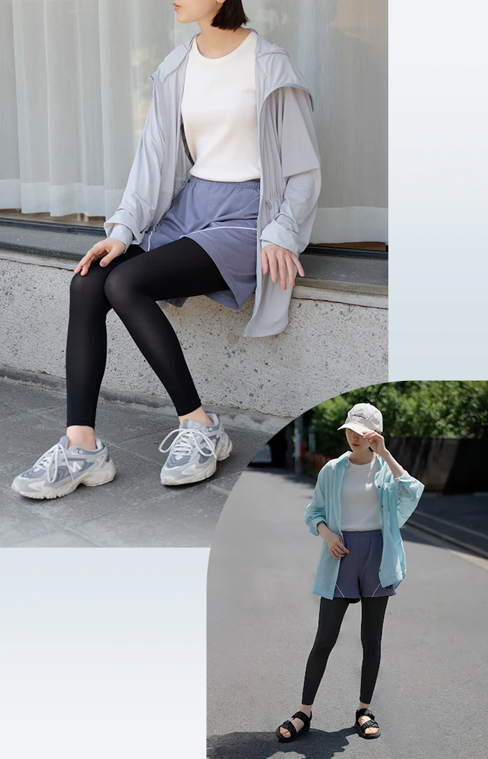 レギンス メッシュ 接触冷感 レディース メッシュレギンス インナー スパッツ パンツ 涼しい ひんやり 吸水速乾 通気性 涼しい ストレッチ 蒸れない 10分丈 シンプル フェス スポーツ ストレスフリー 快適 大きいサイズ レディース M L LL 黒 ブラック 春 夏 ESLIA エスリア メール便 - Image 17