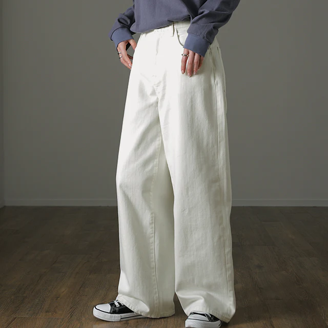 「ダボ×スッキリ」デニム パンツ レディース ■一部7月下旬入荷 ストレートパンツ ジーンズ ボトムス ゆったり ワイドパンツ ボーイフレンドデニム ボーイフレンド ストレート ワイド ロング ズボン デニムパンツ ボトム 体型カバー 大きいサイズ 春 夏 HUG.U - Image 32