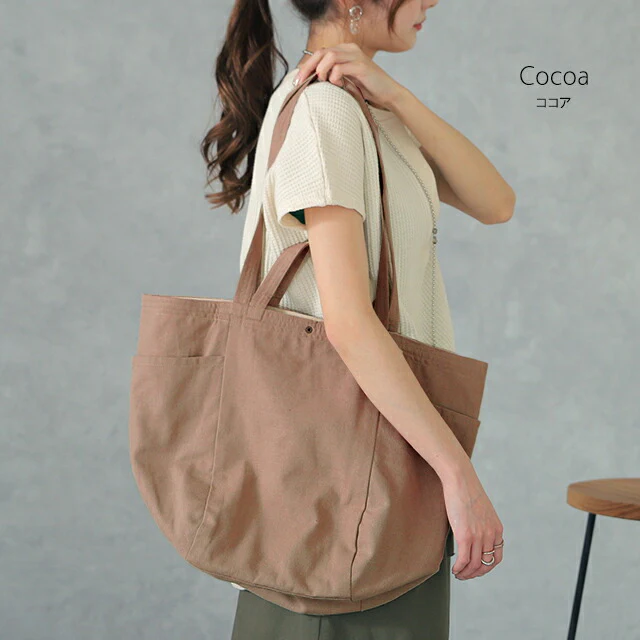 キャンバス トートバッグ レディース キャンバスバッグ エコバッグ レディースバッグ バッグ 鞄 かばん ハンドバッグ HUG.U マザーズバック マザーズバッグ 大容量 布 トート 軽量 通勤 通学 バック A4 マチ広 手提げ ポケット ショルダー 肩掛け 大き目 春 夏 - Image 15
