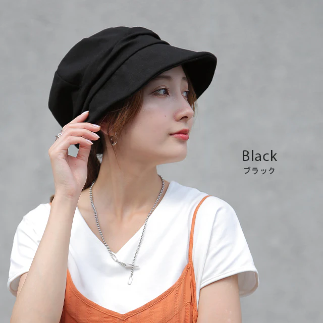 UVカット 『 遮へい率 90％！ 』 キャスケット 帽子 紫外線 ブロック 紫外線対策 日よけ キャップ ハット お出かけ 日焼け防止 ゆったり 折りたたみ 飛ばない つば広 運動会 上品 小顔効果 ぼうし お洒落 女性 大人 ブラック 黒 グレー 春 夏 秋冬 HUG.U メール便 - Image 13