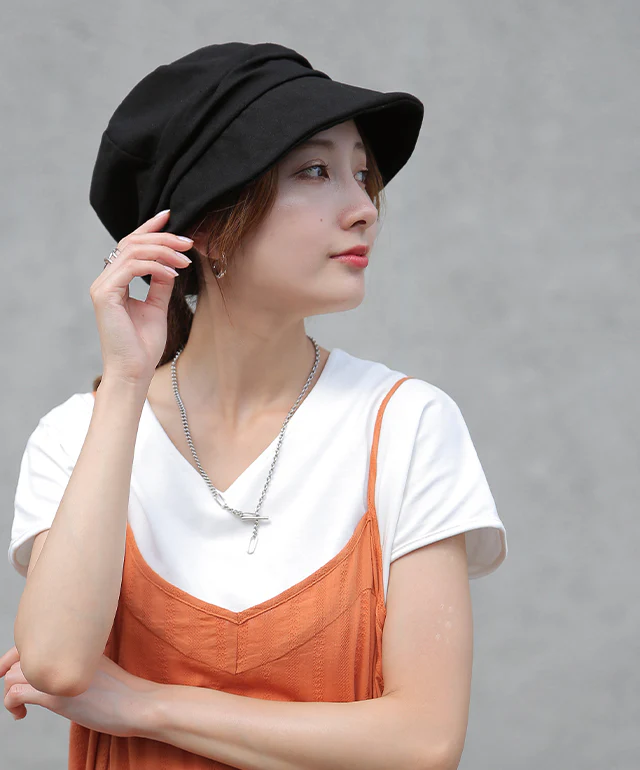 UVカット 『 遮へい率 90％！ 』 キャスケット 帽子 紫外線 ブロック 紫外線対策 日よけ キャップ ハット お出かけ 日焼け防止 ゆったり 折りたたみ 飛ばない つば広 運動会 上品 小顔効果 ぼうし お洒落 女性 大人 ブラック 黒 グレー 春 夏 秋冬 HUG.U メール便 - Image 20