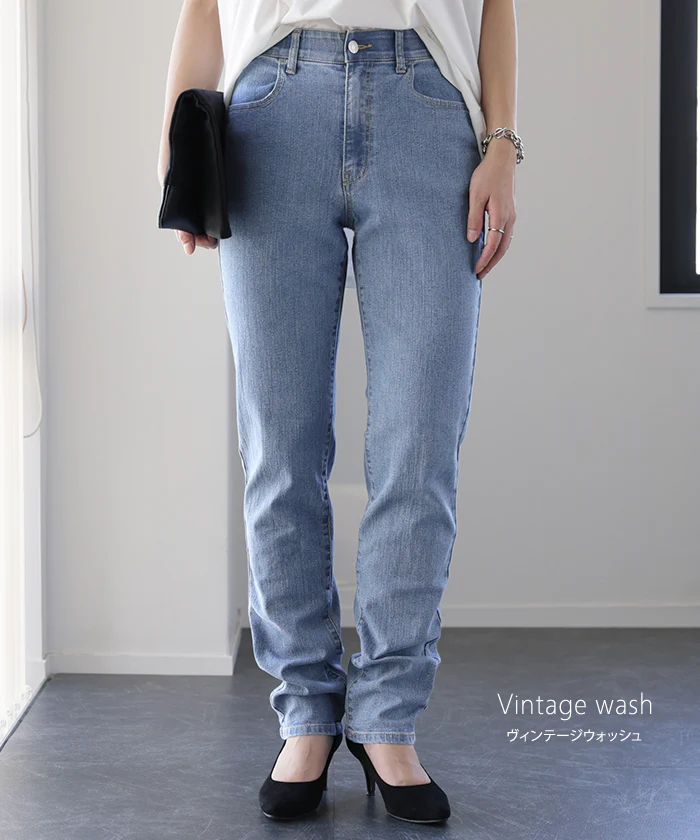 新・ゆるフィット「新 感 覚」くしゅ スキニー デニム レディース パンツ レギンスパンツ レギパン スキニーパンツ ジーパン ストレッチ ジーンズ ズボン ずぼん ボトムス ゴム ボトム 美脚 脚長 大きいサイズ チノ 仕事 春 夏 HUG.U - Image 21