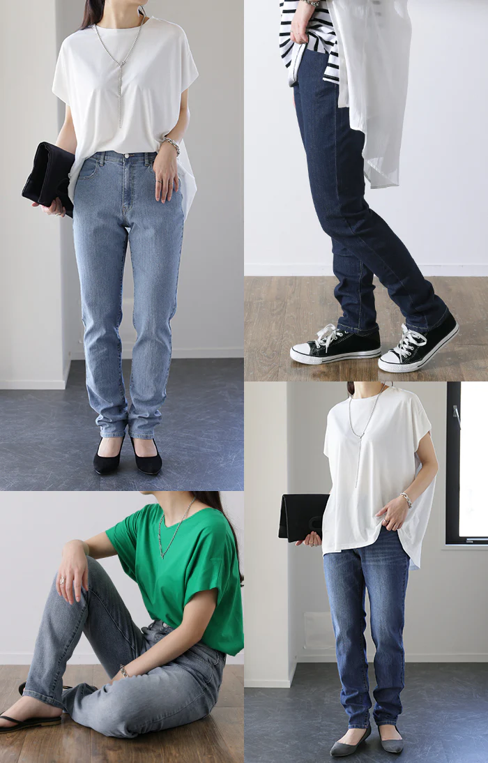 新・ゆるフィット「新 感 覚」くしゅ スキニー デニム レディース パンツ レギンスパンツ レギパン スキニーパンツ ジーパン ストレッチ ジーンズ ズボン ずぼん ボトムス ゴム ボトム 美脚 脚長 大きいサイズ チノ 仕事 春 夏 HUG.U - Image 27