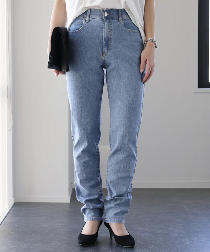 新・ゆるフィット「新 感 覚」くしゅ スキニー デニム レディース パンツ レギンスパンツ レギパン スキニーパンツ ジーパン ストレッチ ジーンズ ズボン ずぼん ボトムス ゴム ボトム 美脚 脚長 大きいサイズ チノ 仕事 春 夏 HUG.U - Image 63