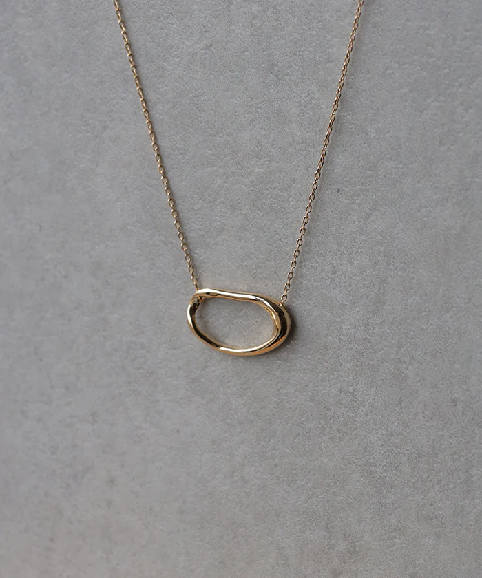ニュアンス モチーフ ネックレス チェーン シルバーアクセサリー モチーフネックレス レディース アクセサリー アクセ gold silver まる 丸 ゴールド シルバー 長め オーバル レイヤード 大きい きれいめ 合金 女性 金 銀 ギフト 春 夏 HUG.U メール便 - Image 16
