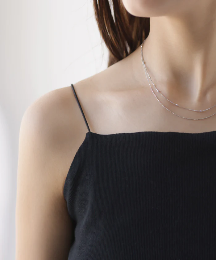 ネックレス 2連 ボールチェーンネックレス チェーン ボール ボールチェーン チェーンネックレス ロングネックレス ロング アクセサリー アクセ レディース ロング ドット 二重 シンプル 華奢 ジュエリー シルバー ゴールド ギフト 春 夏 HUG.U メール便 - Image 17