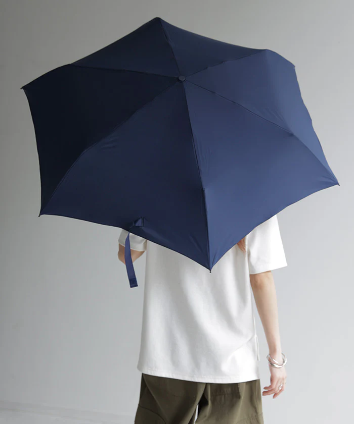 折りたたみ傘 晴雨兼用 日傘 UVカット 遮蔽率98% 折り畳み傘 軽量 コンパクト 日焼け対策 通勤 通学 風に強い 収納ケース付き 梅雨 雨 雨傘 サスティナブル 撥水 はっ水 超軽量 スリム 紫外線対策 折傘 レディース メンズ 黄色 ネイビー 春 夏 HUG.U - Image 31