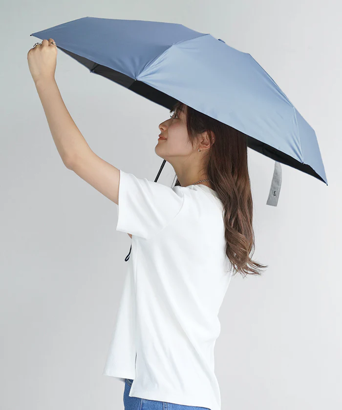 日傘 晴雨兼用 UVカット 折りたたみ 小さい 小さめ 紫外線カット UV レディース 紫外線対策 折りたたみ傘 折り畳み 軽量 軽い 雨傘 大きい 頑丈 母の日 完全遮光 遮光 99.9 100 シンプル 無地 かさ 日よけ 折れにくい おしゃれ 女性 黒 白 春 夏 HUG.U - Image 22
