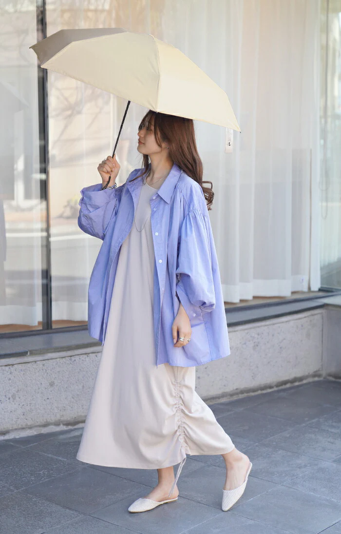 日傘 晴雨兼用 UVカット 折りたたみ 小さい 小さめ 紫外線カット UV レディース 紫外線対策 折りたたみ傘 折り畳み 軽量 軽い 雨傘 大きい 頑丈 母の日 完全遮光 遮光 99.9 100 シンプル 無地 かさ 日よけ 折れにくい おしゃれ 女性 黒 白 春 夏 HUG.U - Image 8