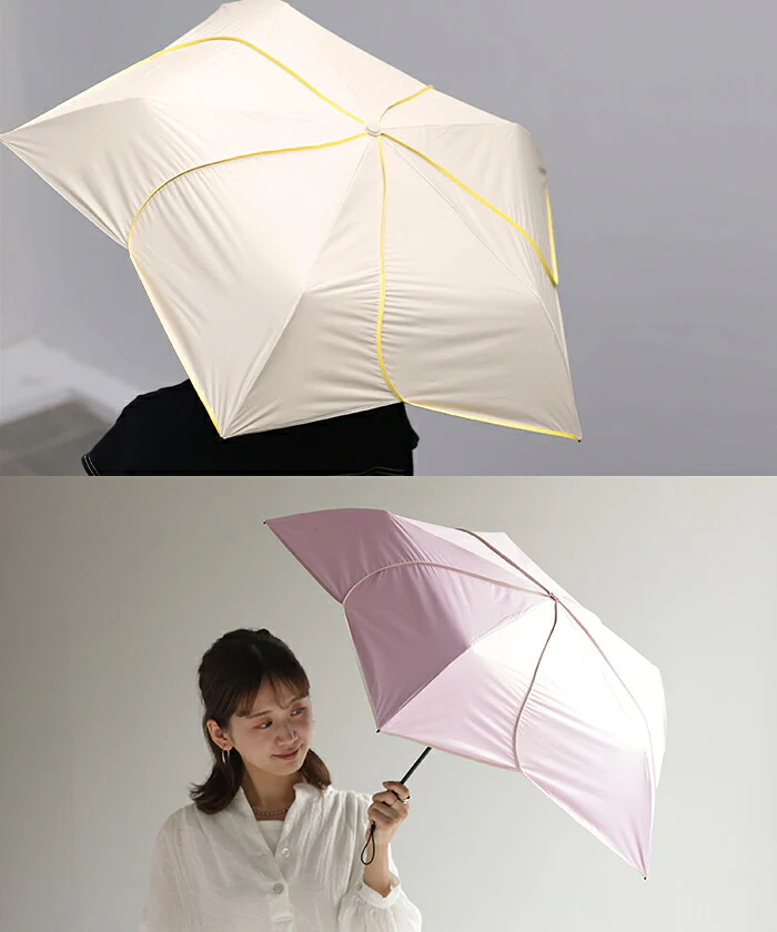 日傘 晴雨兼用 UVカット 折りたたみ 小さい 小さめ 紫外線カット UV レディース 紫外線対策 折りたたみ傘 折り畳み 軽量 軽い 雨傘 大きい 頑丈 母の日 完全遮光 遮光 99.9 100 シンプル 無地 かさ 日よけ 折れにくい おしゃれ 女性 黒 白 春 夏 HUG.U - Image 17