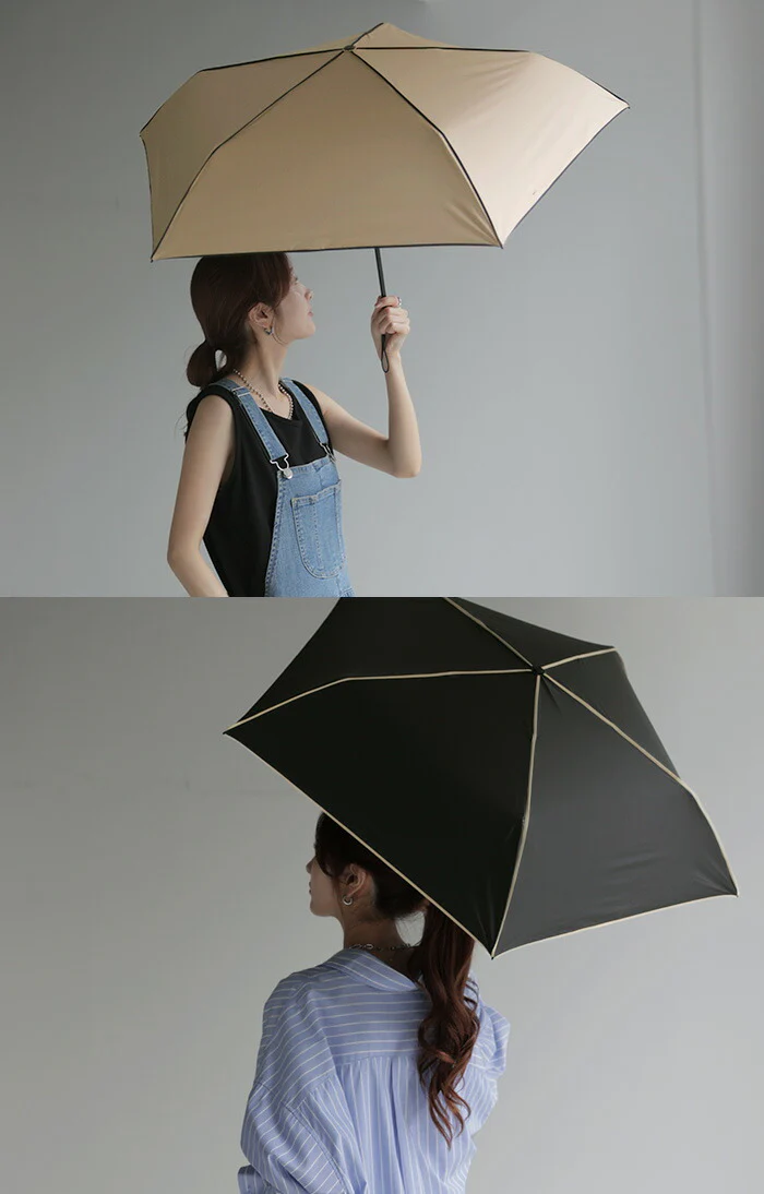 日傘 完全遮光 晴雨兼用 折りたたみ UVカット 小さい 遮光 100 紫外線カット UV レディース 紫外線対策 折りたたみ傘 折り畳み 軽量 軽い 雨傘 大きい 頑丈 母の日 シンプル 無地 かさ 日よけ 折れにくい おしゃれ 女性 黒 ベージュ 春 夏 HUG.U KIZAWA - Image 16