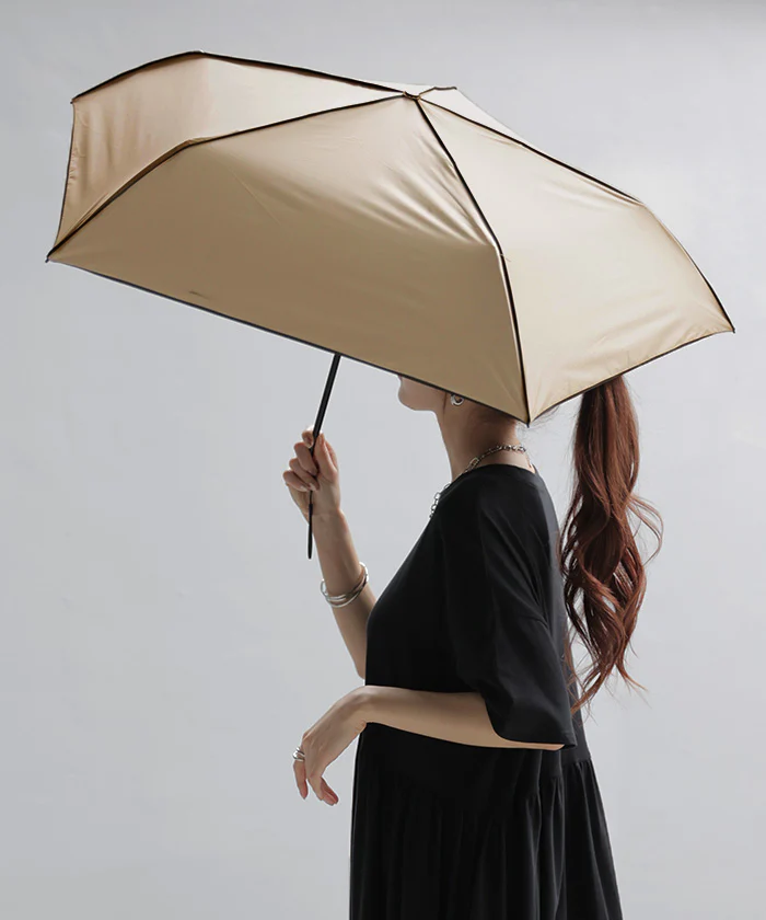 日傘 完全遮光 晴雨兼用 折りたたみ UVカット 小さい 遮光 100 紫外線カット UV レディース 紫外線対策 折りたたみ傘 折り畳み 軽量 軽い 雨傘 大きい 頑丈 母の日 シンプル 無地 かさ 日よけ 折れにくい おしゃれ 女性 黒 ベージュ 春 夏 HUG.U KIZAWA - Image 25